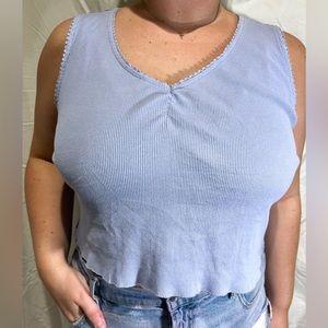 Cropped Lavender Tank